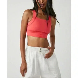 Free People Coral Sports Bra